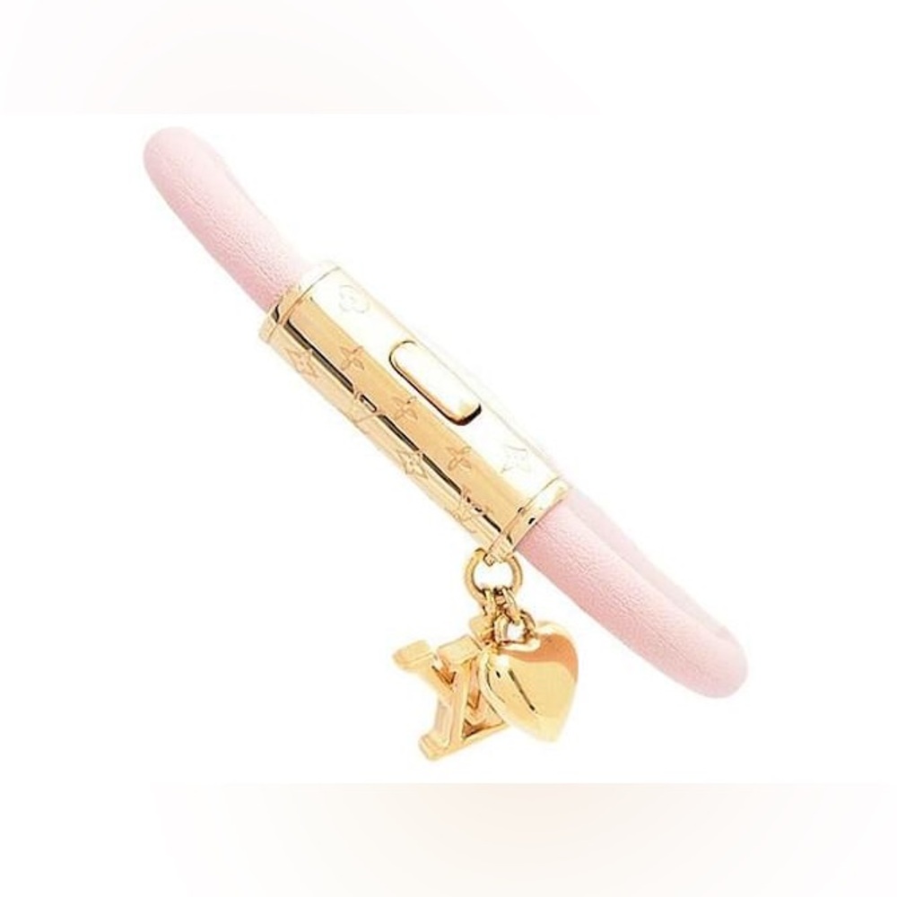 Louis Vuitton Plush Heart Bracelet Pink - Picture 3 of 6